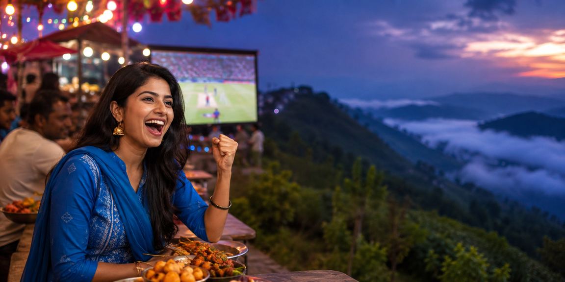 Local fans enjoying cricket betting in Bandarban